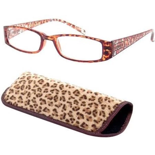 Gafas de lectura Foster Grant "Simba" con estuche de leopardo marrón (Fuerza: +2,50) Foto 1 de 1