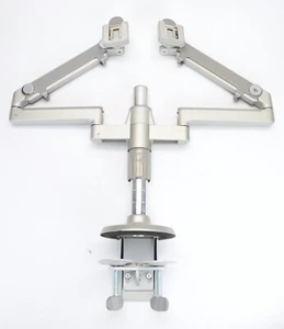 Humanscale M/Flex Dual-Monitor Stand Arm Clamp Mount M8 - No VESA Plates - Afbeelding 1 van 5