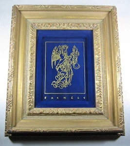 1998 signiert Jim Buckels ORIGINAL KUNST Zeichnung Engel auf Plexiglas Axelle/Soho - Bild 1 von 10