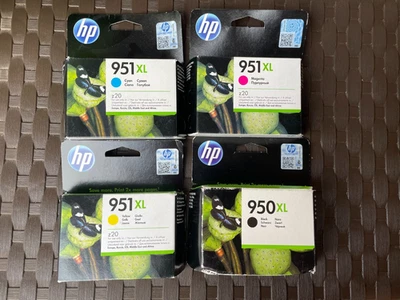 Original HP Tintenpatronenset  4 Stück 950 XL Black 951 XL C M Y  MHD abgel. - Bild 1 von 4