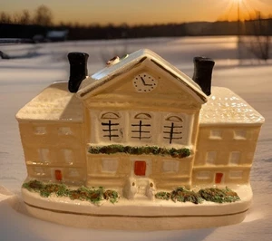 Antico municipio di campagna Staffordshire Pearlware XIX secolo buone condizioni vintage - Foto 1 di 6