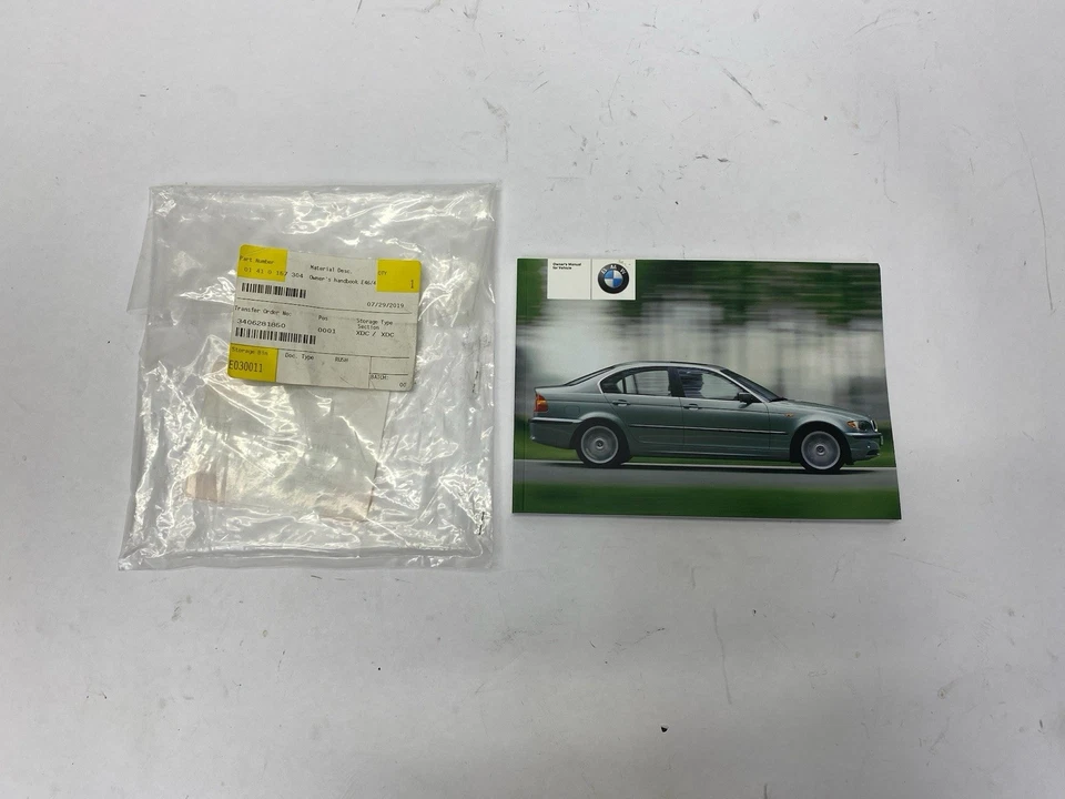 BMW 320i 325i 325xi 330i 330xi E46 2003 sedán manual del propietario ¡Nuevo! Foto 1 de 4