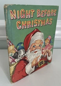 The Night Before Christmas- Tell a Tale Book- 1937?-  Copyright MISPRINT - Picture 1 of 13