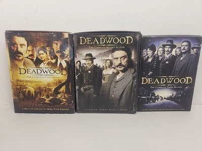 Deadwood: The Complete Series (DVD, 18-Disc Set) Seasons 1-3 - Image 1 of 4