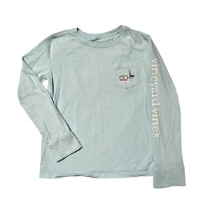 Vineyard Vines Ski Whale Pocket Tee Size 7/8 - Picture 1 of 7