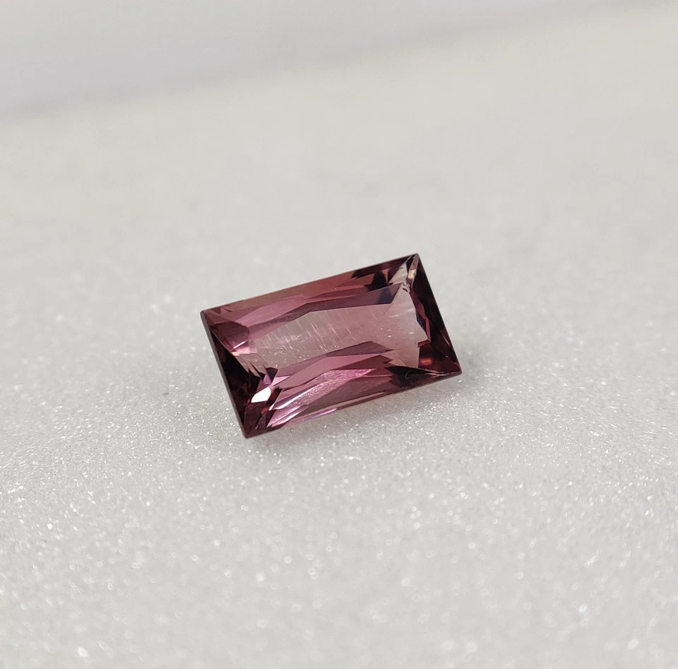 Faceted Bi Color Tourmaline Natural Baguette Cut Gemstone For Jewelry 3.15 Crt - Image 1 of 4