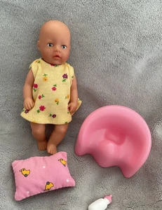 Zapf Creations Baby Born Mini World 5” Baby Doll , Potty , Bottle Etc. VGC - Picture 1 of 6