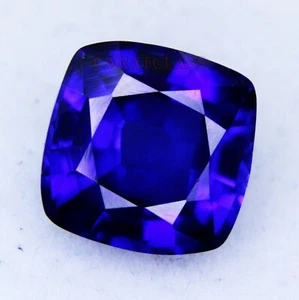 7-9 Ct Loose Gemstones Natural Tanzanite Blue Cushion Shape Certified - Picture 1 of 5