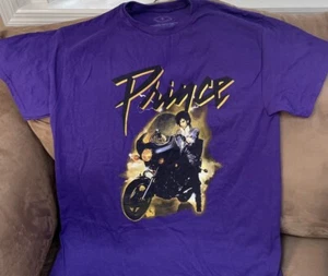 PRINCE T-SHIRT SZ L OFFICIAL MERCH PURPLE  - Picture 1 of 4