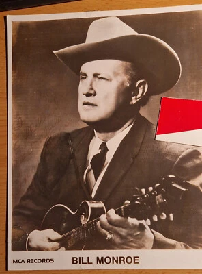 Bill Monroe   20 x 25 cm Country Musik    MCA Records Autogramm ORIGINAL - Bild 1 von 2