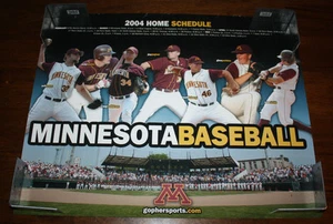 2004 Minnesota Gophers Baseball Schedule Glen Perkins 20x16 Poster - Picture 1 of 1