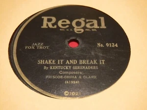 Kentucky Serenaders 78 RPM Regal 9134 Shake It Break Tante Hagar's Kinder Blues - Bild 1 von 5