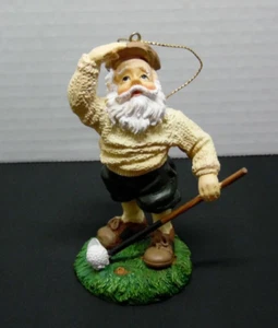 Santa Golfer Christmas Tree Ornament Santa Clause Golfing X-Mas Gift - Picture 1 of 4