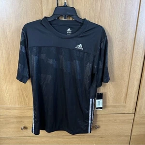 Brand New With Tags Boy’s Youth Black Adidas T-Shirt - Picture 1 of 13