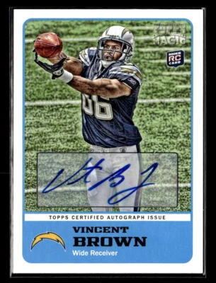 2011 Topps Magic Rookies Autographs #21 Vincent Brown AU - Image 1 of 2