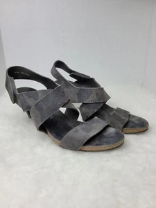 Pedro Garcia Lynna Suede Olive Camo Strappy Heel Sandals EU Size 39 / US 8.5 - Picture 1 of 9