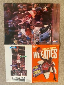 Vintage 1989 MICHAEL JORDAN Wheaties Cereal Box Bonus Poster Part C  (5938) - Picture 1 of 5