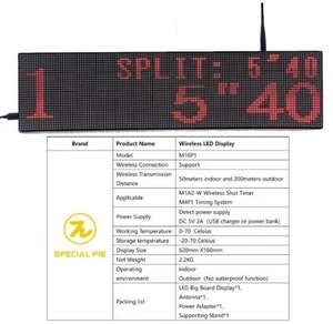 Special Pie Big Board LED Display with Wireless Connectivity to IPSC Shot Timer - Picture 1 of 5