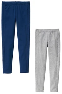 New GAP Girls Legging Heavy Weight Soft Terry Pants Grey Blue M 8-9 L 10-11 - Picture 1 of 14