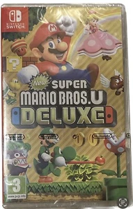 NEW SUPER MARIO BROS.U DELUXE NINTENDO SWITCH VIDEO GAME SEALED VIDEO GAME JAPAN - Picture 1 of 3
