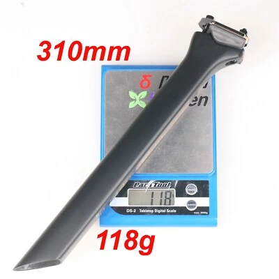 HYLIX Tija de sillín HY Carbon+TI Aero para Scott Foil 2016~2022 Addict&Gravel 2020~2025 118 g