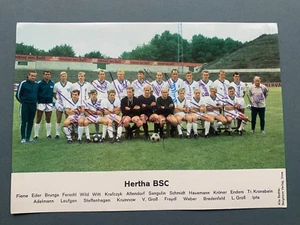 HERTHA BSC (23x signiert) signed Bergmann-Sammelbild 15x21 Autogramm RARITÄT - Bild 1 von 2