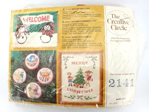 The Creative Circle NATURES WONDERLAND 2141 Ornament Vintage Craft Kit Christmas - Picture 1 of 6