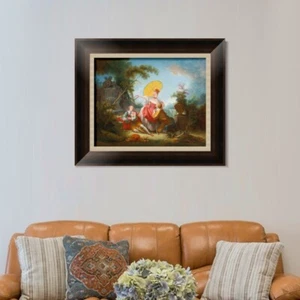 Arte en lienzo enmarcado impresión de giclee EL CONCURSO MUSICAL por Jean Honore Fragonard - Imagen 1 de 11