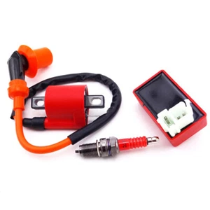 Racing Bobine + D8TC Bougie D'allumage AC CDI Pour CG 125 150 250cc ATV Pit Bike - Picture 1 of 12