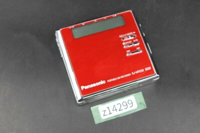 Panasonic SJ-MR230 Minidisc Player MD Walkman Portable Recorder Red Good - Image 1 of 4