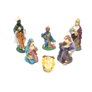 Belén Fontanini Papel Maché Escala 10 Pulgadas Set de 6 María José Jesús Sabios - Imagen 1 de 10