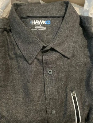 Tony Hawk Shirt Men's Size Large Gray Button Up Flannel Long Sleeve L Skater - Image 1 of 3