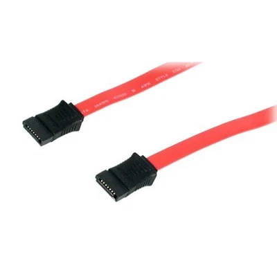 Startech Serial Ata/sata Cable - 1 X Female Sata - 1 X Female Sata - 2ft - Red - Image 1 of 2