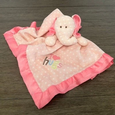 Elephant Lovey Just One Year bolinhas rosa I Love Hugs - Imagem 1 de 4