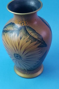Vintage Neiman Marcus handbemalte Vase 12 1/2" x 8" - Bild 1 von 7