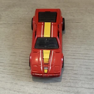 Hot Wheels BMW M-1 Real Riders 1982 Diecast Car Red with Yellow Stripe Malaysia - Picture 1 of 5