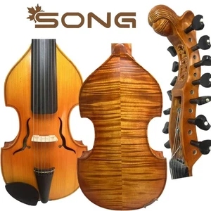 CANCIÓN 7×7 cuerdas Viola d'Amore, violín 4/4, costillas más altas, Angel Heck, sonido rico - Imagen 1 de 9