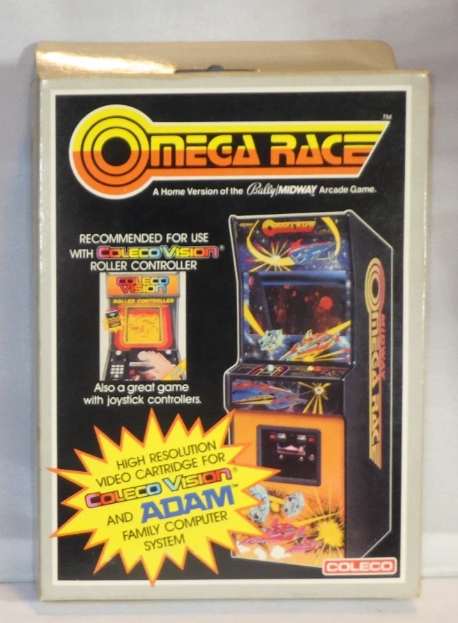ORIG. NOS FACTORY SEALED COLECO VISION OMEGA RACE Bally Midway Video Game - b2 - Image 1 of 4
