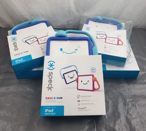 New LOT OF 5 Kid Friendly Shockproof Stand Case for iPad 2019-2021 Matte BLUE - Picture 1 of 4