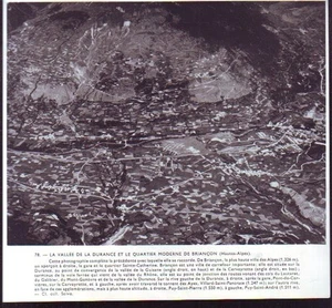 1955 -- MODERNES VIERTEL BRIANCON LUFTBILD S214 - Bild 1 von 1