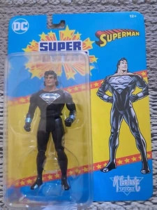 McFarlane Superman (Black suit) DC Super Powers 4.5 Inch Retro Action Figure - Picture 1 of 7