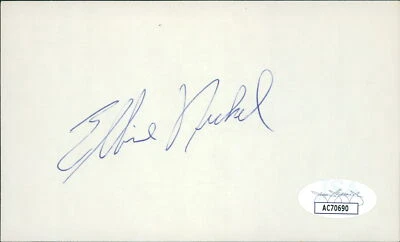 Elbie Nickel Pittsburgh Steelers Signed 3x5 Index Card JSA Authenticated - Image 1 of 2