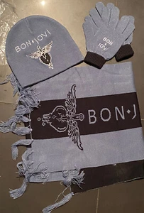 Bon Jovi Gloves Scarf Beanie Brand  New Offical Merchandise - Picture 1 of 12