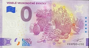 Ticket 0 EURO HAPPY EASTER HOLIDAYS SLOVAKIA 2022 NUMBER 4200 - Picture 1 of 1