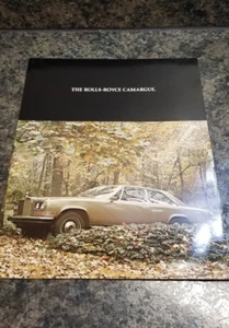 Vintage 1976 Rolls Royce Sales Brochure "The Rolls Royce Camargue - Picture 1 of 4