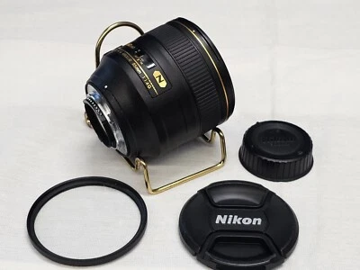 Nikon 85mm 1:1.4G AF-S IF N Telephoto Nikkor Camera Lens F-Mount Japan MINT! - Image 1 of 4