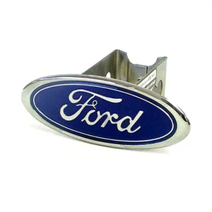 Ford 3D Logo Chrome Stainless Steel 2" Class 3 Tow Hitch Cover - Picture 1 of 2