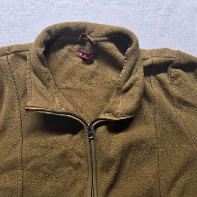 Merona Solid Brown Full Zip Sweater Long Sleeve Adult Women's Size L Large - Image 1 of 4