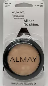 Almay Pressed Powder All Set No Shine - 100 My Best Light - Matte Finish- NEW - Picture 1 of 3