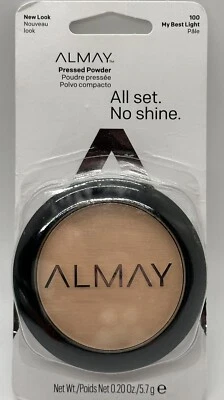 Almay Pressed Powder All Set No Shine - 100 My Best Light - Matte Finish- NEW - Image 1 of 3